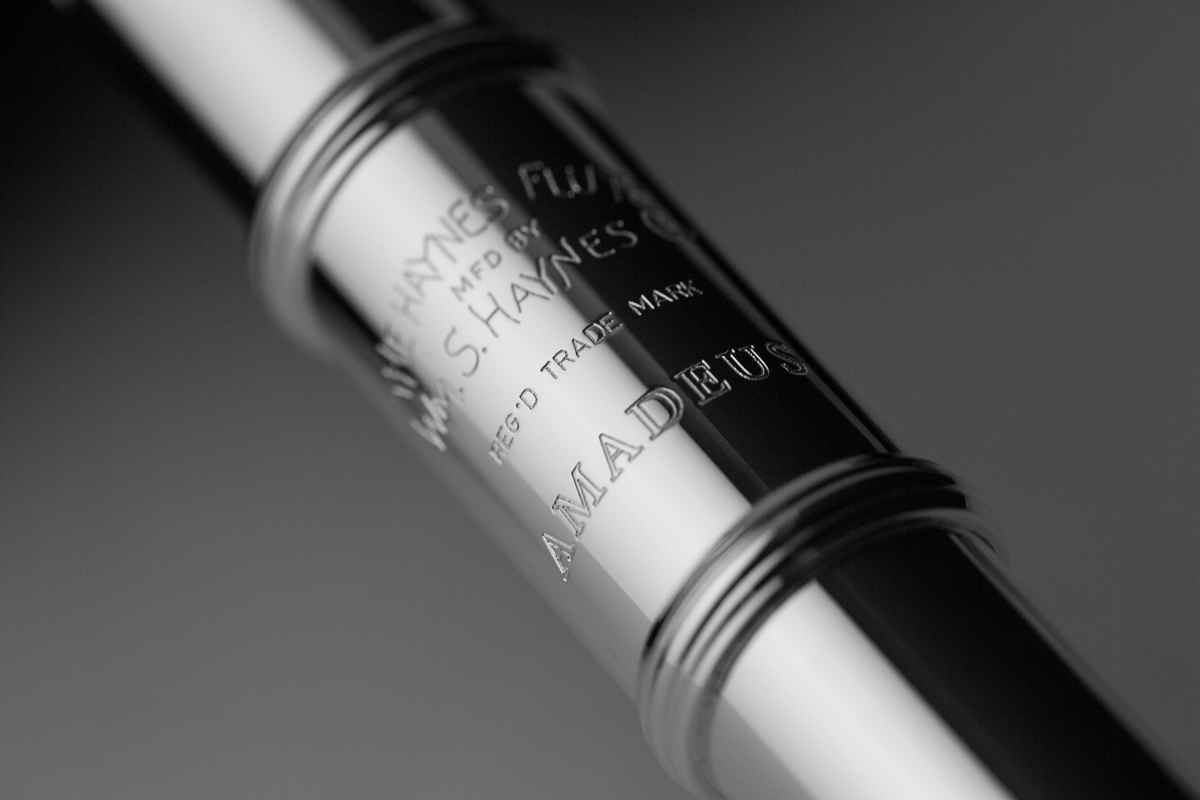 Amadeus Flute Engraving