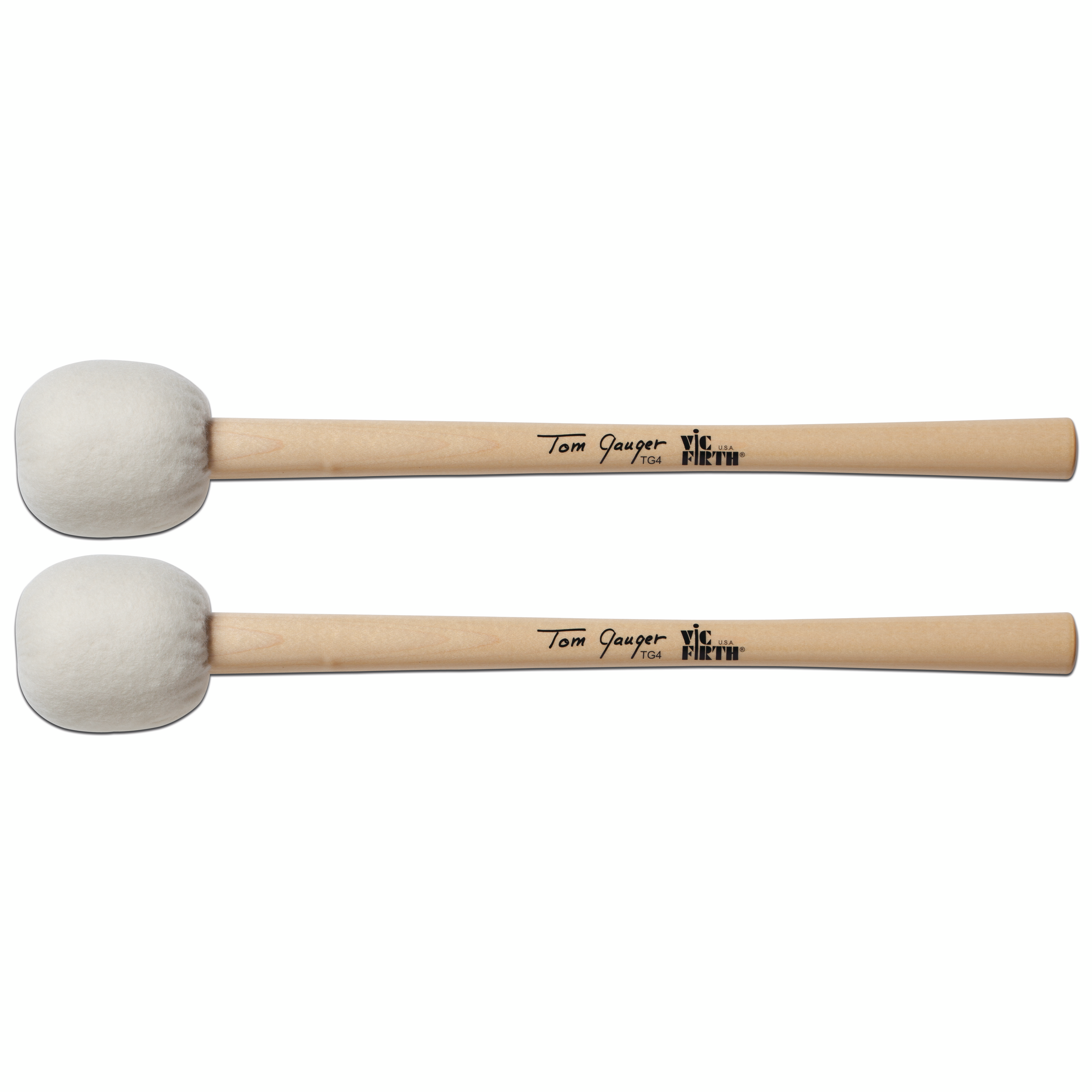 Vic-Firth-TG4-Bass-Drum-Roller-Mallets Vic Firth TG4 White Bass Drum Roller Mallets