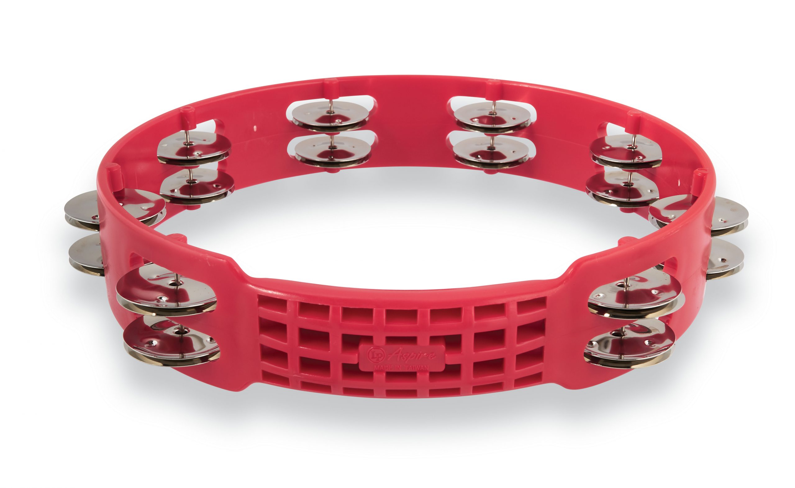 LPA190-Aspire-Tambourine-Red Latin Percussion Red Aspire Tambourine